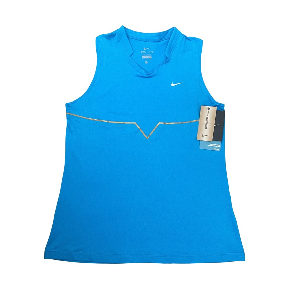 NWT Nike Maria Sharapova Girls Blue Dri-FIT Tennis Racerback Tank Top Size XL